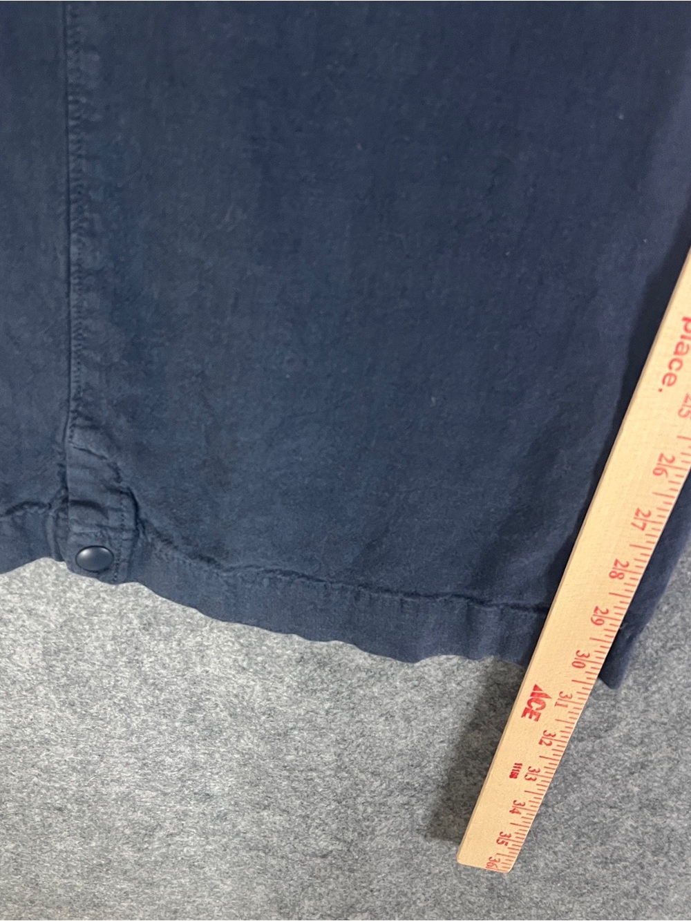 PILCRO Anthropologie Wide Leg Linen Cargo Pants Blue Cinch Waist XXS 30 Inseam - Picture 13 of 16